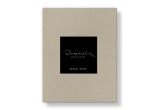 Drap-housse Dommelin Uni Percale 400TC 721 Sésame 160x210/30