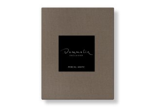 Drap-housse Dommelin Uni Percale 400TC 719 Truffe 120x210/30