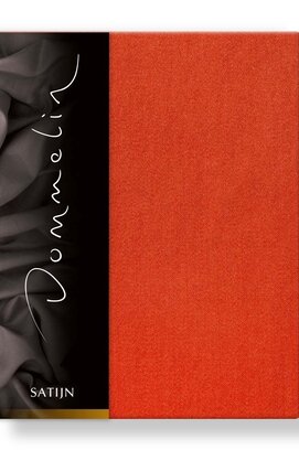 Drap-housse Uni Satin 300TC 577 Terracotta 90x210/30