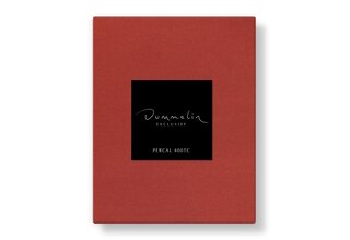 Drap-housse Dommelin Uni Percale 400TC 727 Corail 180x200/30