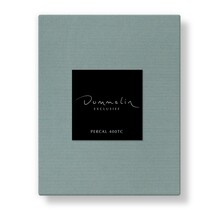 Drap-housse Dommelin Uni Percale 400TC 747 Jade 120x220/30