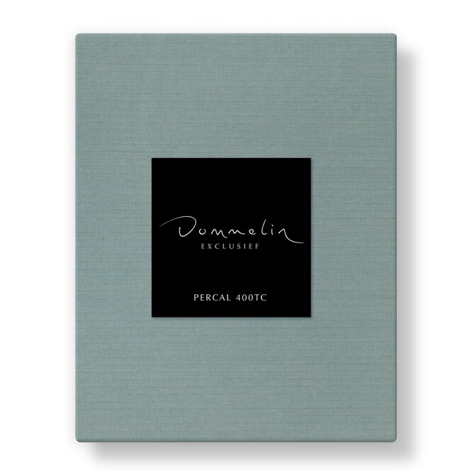 Drap-housse Dommelin Uni Percale 400TC 747 Jade 120x220/30