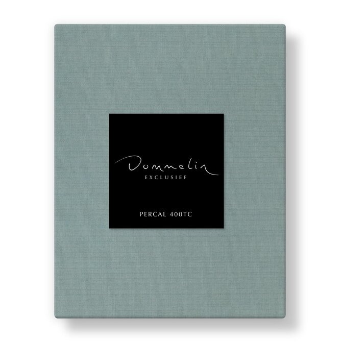 Drap-housse Dommelin Uni Percale 400TC 747 Jade 180x200/30