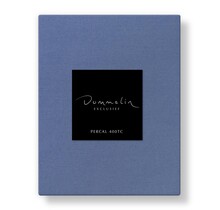 Dommelin Hoeslaken Uni Percal 400TC 741 Celestien 120x220/30