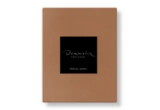 Drap-housse Dommelin Uni Percale 400tc 722 Cognac 160x210/30