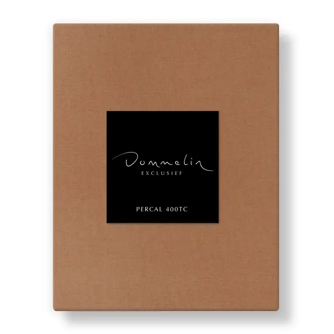 Drap-housse Dommelin Uni Percale 400tc 722 Cognac 200x210/30