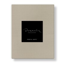 Drap-housse Topper Dommelin Uni Percale 400TC 721 Sésame 140x210/9