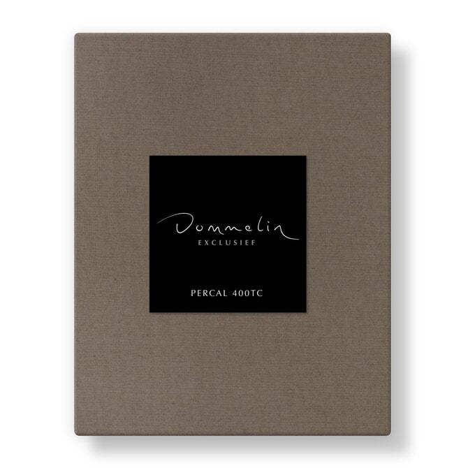 Dommelin Drap-Housse Topper Uni Percale 400TC 719 Truffe 90x200/9