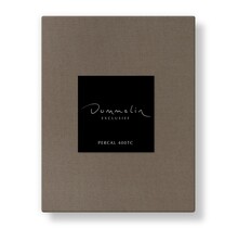 Dommelin Topper Hoeslaken Uni Percal 400TC 719 Truffel 90x220/9