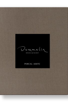 Dommelin Topper Hoeslaken Uni Percal 400TC 719 Truffel 160x220/9