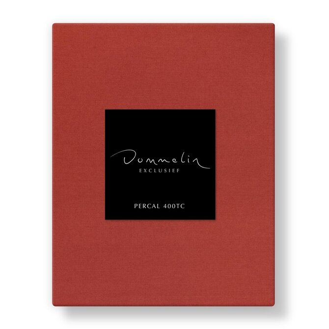 Dommelin Drap-Housse Topper Uni Percale 400TC 727 Corail 160x220/9