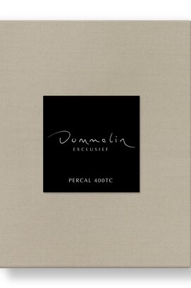 Dommelin Split Topper Drap-Housse Uni Percale 400TC 721 Sésame 140x200/9 S90