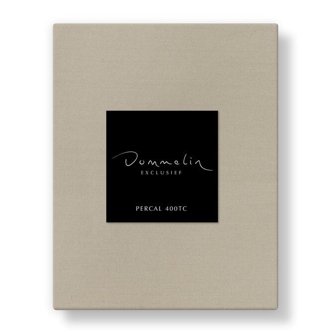 Dommelin Split Topper Hoeslaken Uni Percal 400TC 721 Sesam 180x200/9 S90