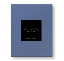 Dommelin Split Topper Drap-housse Uni Percale 400TC 741 Célestien 140x220/9 S90