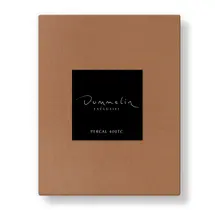 Dommelin Drap-housse Topper Uni Percale 400tc 722 Cognac 80x210/9