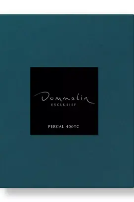 Dommelin Topper Hoeslaken Uni Percal 400tc 748 Azuur 180x220/9