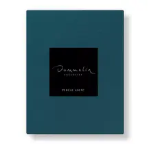 Dommelin Drap-Housse Split Topper Uni Percale 400tc 748 Azur 180x210/9 S90