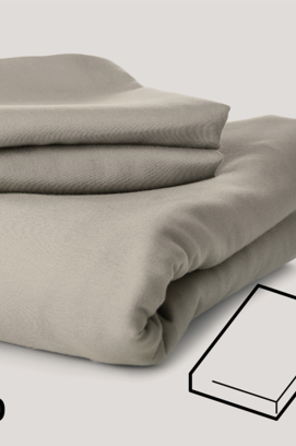 Drap-housse Dommelin Uni Satin 600TC 747 Jade 120x220/30