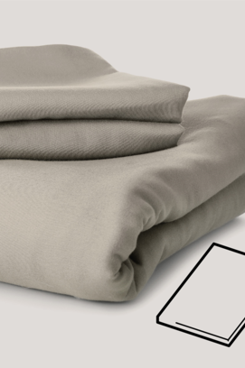 Dommelin Drap-housse Topper Uni Satin 600TC 721 Sésame 180x200/9
