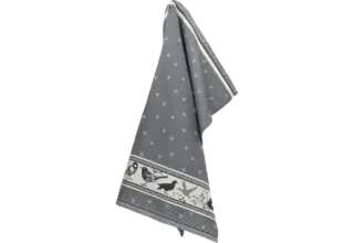 Bunzlau Castle Theedoek Birds Anthracite