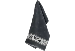 Bunzlau Castle Keukendoek Birds Anthracite