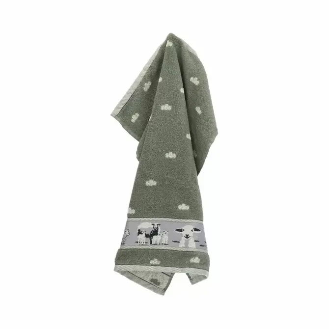 Bunzlau Castle Keukendoek Sheep Dark Green