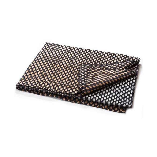 David Fussenegger plaid DECO filet 130x200cm noir
