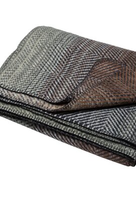 David Fussenegger plaid Savona dégradé/chevrons 150x200 lierre