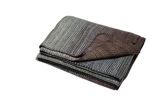 David Fussenegger plaid Savona gradient/herringbone 150x200 ivy