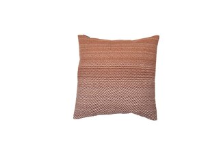 David Fussenegger housse de coussin Nova dégradé/chevrons 50x50 terre