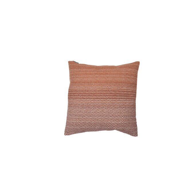 Housse de coussin David Fussenegger Nova dégradé/chevrons 50x50 terra