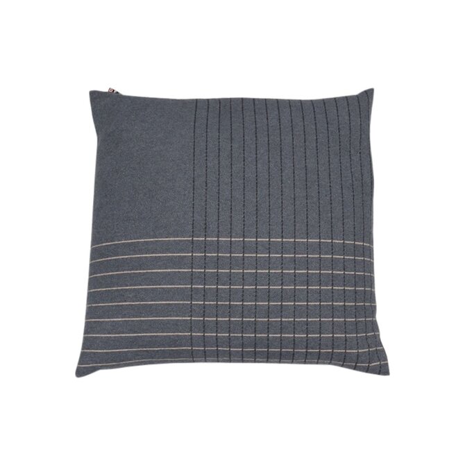 Housse de coussin David Fussenegger NOVA karo gris 60x60