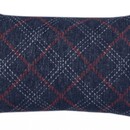 David Fussenegger David Fussenegger kussensloop SILVRETTA karo navy 30x50