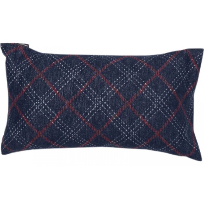 David Fussenegger kussensloop SILVRETTA karo navy 30x50