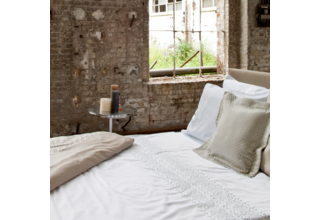 Dommelin Housse de couette Latina Satin 300TC Blanc 240x200/220 cm