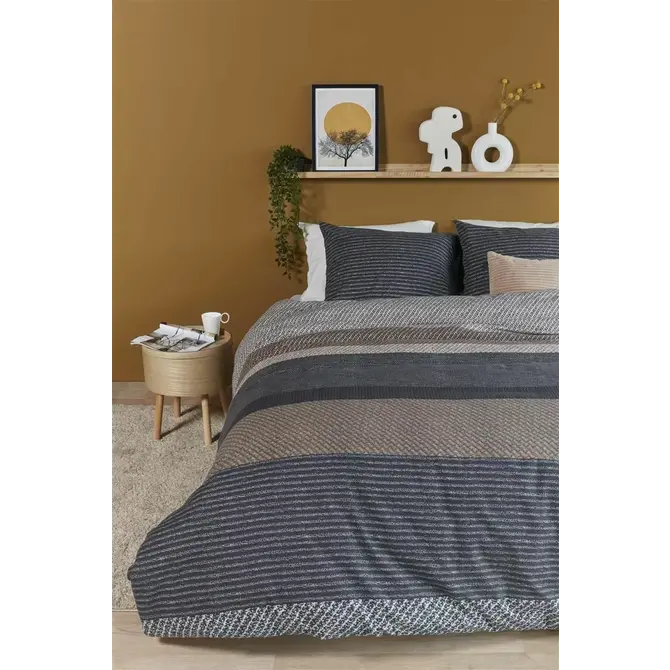 Beddinghouse Housse de couette Menno Gris 240x200/220