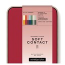 Schlafgut Schlafgut Soft Contact Jersey Flanel Drap-housse S - 90x190 - 100x200 285 Rouge Profond