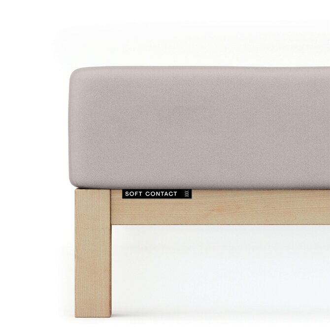 Schlafgut Soft Contact Jersey Flanel Drap-Housse S - 90x190 - 100x200 496 Sable Moyen