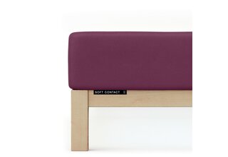 Schlafgut Soft Contact Jersey Flanel Hoeslaken S - 90x190 - 100x200 542 Purple Deep