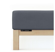 Schlafgut Soft Contact Jersey Flanel Drap-Housse M - 120x200 - 130x200 556 Gris Profond