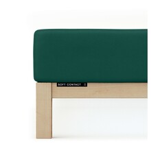 Schlafgut Soft Contact Jersey Flanel Hoeslaken M - 120x200 - 130x200 690 Green Deep