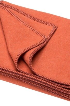 David Fussenegger plaid Sylt uni 140x200cm Terracotta