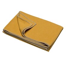 David Fussenegger plaid Sylt uni 140x200cm Senf