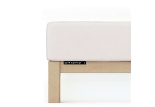 Schlafgut Soft Contact Jersey Flanel Hoeslaken L - 140x200 - 160x200 744 Sand Light