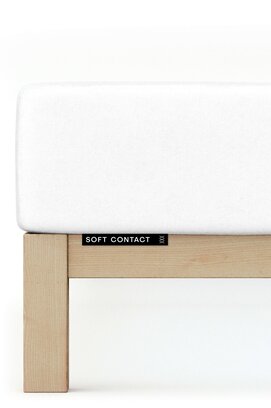 Schlafgut Soft Contact Jersey Flanel Hoeslaken XL - 180x200 - 200x200 101 Full-White