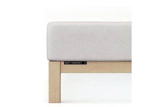 Schlafgut Soft Contact Jersey Flanel Hoeslaken XL - 180x200 - 200x200 511 Grey Light