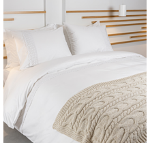 Housse de couette Dommelin Lace Percale 200tc Blanc 240x200/220