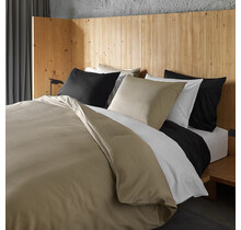 Dommelin Housse de couette Pico Satin 400TC Café 240x200/220 cm