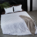 Dommelin Dommelin Housse de couette Quadra Satijn 300TC Blanc 140x200/220 cm