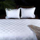 Dommelin Dommelin Housse de couette Quadra Satin 300tc Blanc 200x200/220